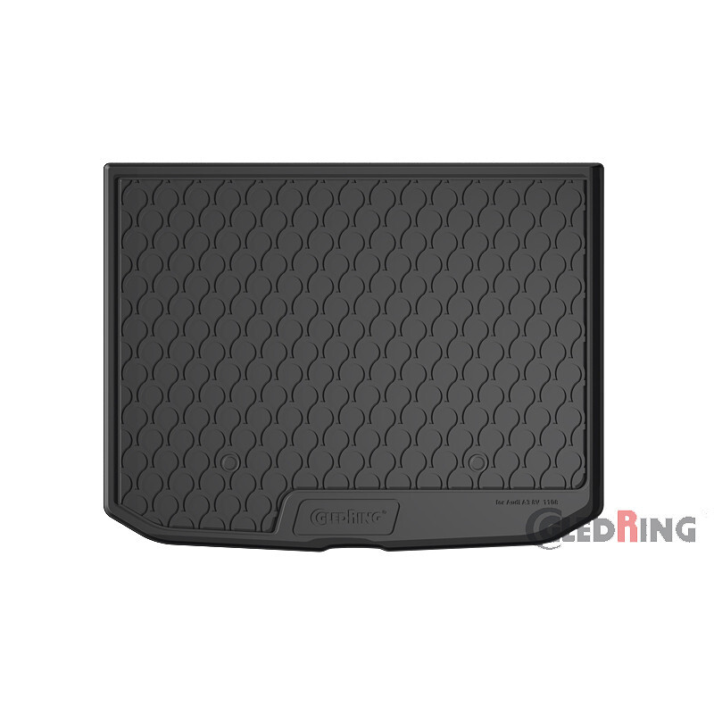 Gledring 1108 Rubbasol (Rubber) Kofferbak Mat A3 8V Sportback 2012-(Bovenverdieping), Zwart