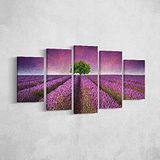 Homemania Muurfoto, motief: bloemen, 5, natuur en landschap, voor woonkamer, meerkleurig, 100 x 3 x 60 cm, HM205PKNV-210, polyester, hout