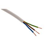 Zenitech - H05VV-F 3G1.5Mm² Elektrische Stroomkabel - Voor Huishoudelijke Apparaten - Flexibel Ontwerp Weerstand Tegen Slijtage En Vocht - Wit - 5M