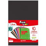 Fixo Kids rubberen folie EVA, eenkleurig, zwart, 40 x 60 cm, 10 stuks