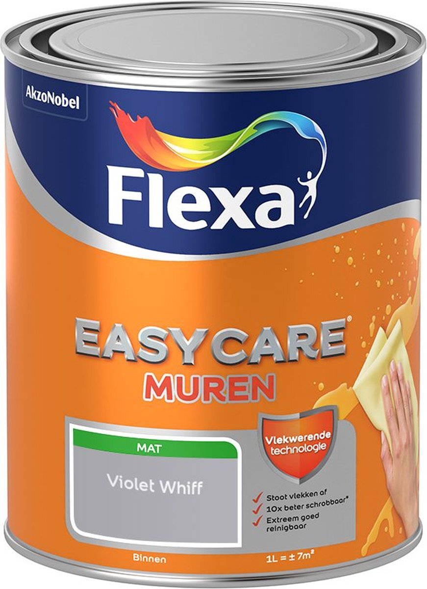 FLEXA Easycare - Muurverf Mat - Violet Whiff - 1 liter