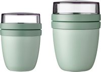 Mepal Lunchpot mini + regular Ellipse Set van 2 Nordic Sage