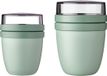 Mepal Lunchpot mini + regular Ellipse Set van 2 Nordic Sage