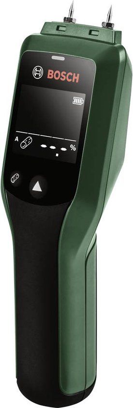 Bosch Universal Humid Houtvochtmeter - Digitaal - Zwart/Groen - 6.4 - 74.7% - Incl. Batterijen