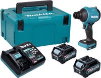 Makita AS 001 GD201 accublazer 40 V max. borstelloos + 2x accu 2,5 Ah + oplader + Makpac