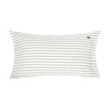 Lexington Taie d’oreiller Coton flanelle rayé Blanc-vert-beige, 50x90 cm