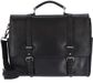 Leonhard Heyden Roma laptoptas 2-vaks 13 inch - Zwart