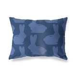 BonaMaison Blauw Decoratieve Kussensloop, Kussenhoezen Bank, Decoratieve Kussenhoesjes, Kussensloop; Sofa, Slaapkamer, Kantoor, Auto 45x60 Cm - Ontworpen en vervaardigd in Turkije