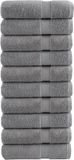 vidaXL Badhanddoeken SOLUND 10 stuks 600 g/m² 100x150 cm Grijs