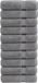 vidaXL Badhanddoeken SOLUND 10 stuks 600 g/m² 100x150 cm Grijs