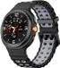 Strap-it Ocean siliconen bandje met gespsluiting geschikt voor Samsung Galaxy Watch 9 (40/44mm) / Watch 8 (40/44mm) / 8 Classic (46mm) - zwart/grijs
