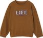 Vertbaudet Meisjessweater "Life is cool" brons