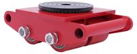 StarTech Machineverplaatsingsroller - Zwaar transportonderstel - 4 rollen - Draagvermogen: 6 ton (6000 kg) - 360° draaibare schijf - rood