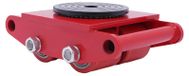 StarTech Machineverplaatsingsroller - Zwaar transportonderstel - 4 rollen - Draagvermogen: 6 ton (6000 kg) - 360° draaibare schijf - rood