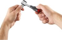 FACOM Ringsleutel 1/4", met draaigreep, 6° incrementeel, antislipgreep, R.360PB