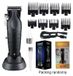 KM-2296NEW Tondeuse - Professionnelle, rechargeable tondeuse - Chargement USB-C - Longueur de coupe réglable - Convient pour barbe et cheveux