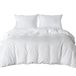 Tweepersoons Wit Tweepersoons Dekbedovertrek Set met 2 Kussenslopen - Zachte Microvezel Polyester