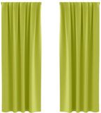 vidaXL Blackout Gordijnen met Ringen 2 st Groen 260 x 140 cm Polyester