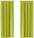 vidaXL Blackout Gordijnen met Ringen 2 st Groen 260 x 140 cm Polyester
