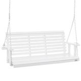 VEVOR Houten Verandaschommel Wit