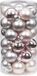 Inge-glas Inge's Christmas Decor Gmbh 60x stuks kleine glazen kerstballen lichtroze 4 cm