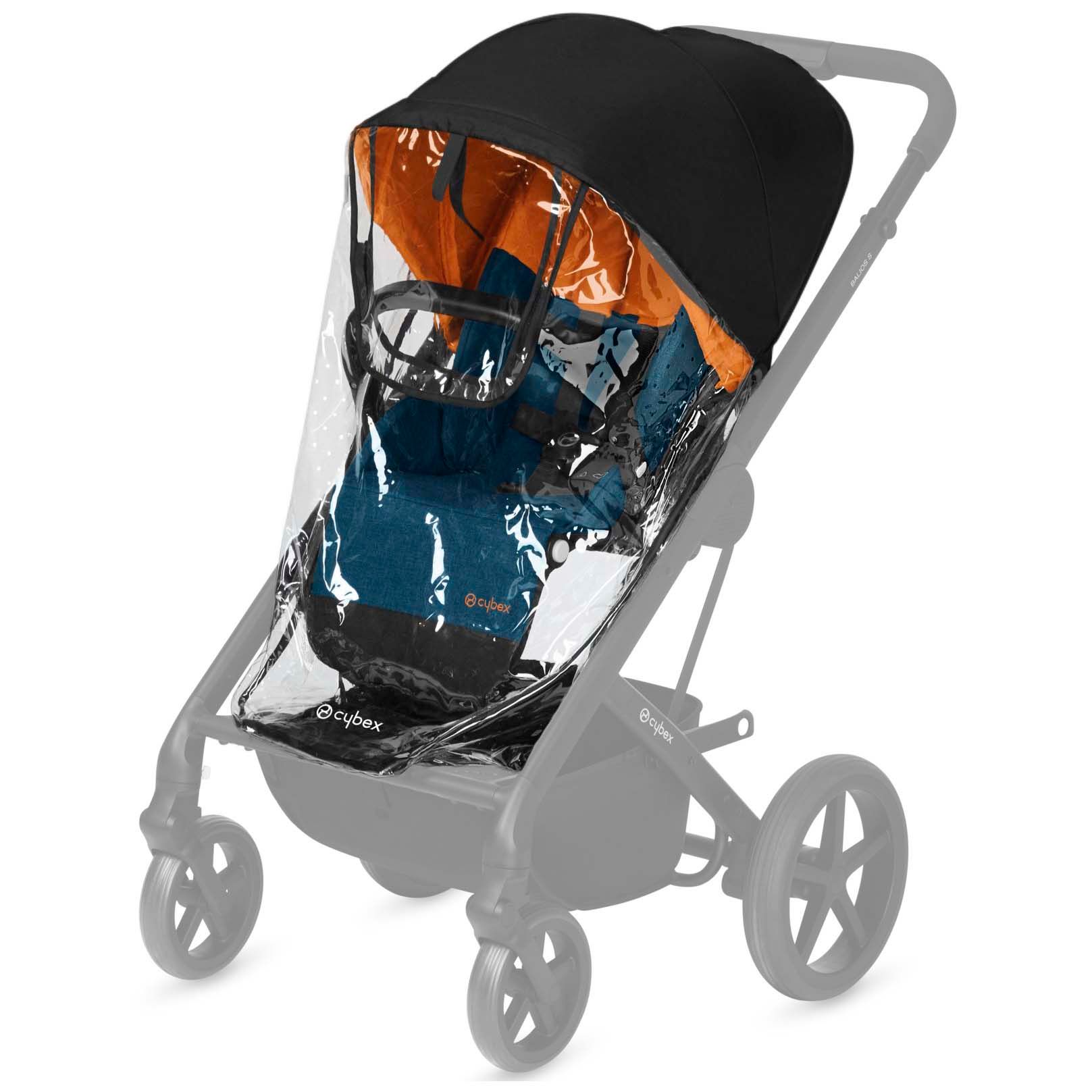Cybex Balios S regenhoes zit transparant