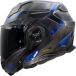 LS2 FF901 Advant X Spectrum Zwart Titanium Blauw Systeemhelm - Maat 2XL