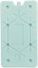 Excellent Houseware Koelelement Ice Pack - mintgroen - plat - kunststof - 350 ml - 25 x 14 x 1.5 cm