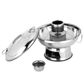 Casserole à soupe portable en acier inoxydable avec couvercle