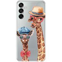 Samsung Galaxy M15 5G Grappige Giraf Siliconen Hoesje