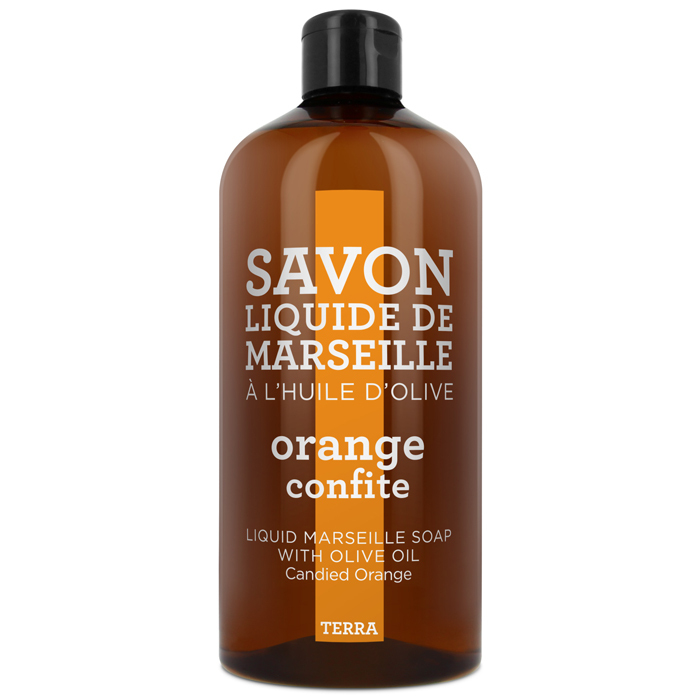 Compagnie de Provence Savon de Marseille vloeibare handzeep Terra Orange Confite 1 liter navulling