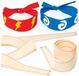 Baker Ross Stoffen ninjahoofdbanden voor kinderen om te verven, versieren en op een verkleedfeestje te dragen – creatieve knutselset voor kinderen (5 stuks per verpakking)