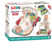 Ludi Ballenbad grijs - Stoffen speelmat voor baby en peuter