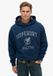Superdry Oversized Vintage Athletic Hoodie Heren Katoen/Polyester Insignia Blue M