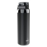 ION8 1 Liter Lichtgewicht Stalen Waterfles, Zonder Isolatie, Lekvrij, Makkelijk te Openen, Veilige Vergrendeling, Draaghendel, Vaatwasserbestendig, Duurzame, 1200ml (40oz), Grijs