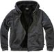 Brandit Sweatjacket Teddylining Heren Trui met capuchon - gemêleerd zwart - XL