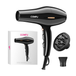 CONFU Sèche-cheveux haute vitesse 8926 Noir 19 000 tr/min Longue durée Puissance 2300 W Avec deux embouts d'air