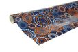 Clairefontaine 211405AMZC - 10 Rollen Cadeaupapier - Alliance Papier 60g - 2x0,70m - Oranje, Blauwe en Witte Cirkels, Blauwe Achtergrond