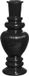 Ideas 4 Seasons Vase Venice - Verre coloré - Nervuré Noir - D5,7 x H15 cm