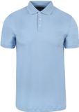 Suitable Liquid Poloshirt Lichtblauw - Maat L - Heren - Polo shirt Heren met Korte mouw