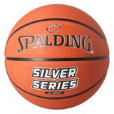 Spalding NBA Silver Outdoor Junior Basketbal Maat 5 Oranje/Zwart