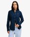 Superdry Chemise en velours côtelé à manches longues bleue Taille : 34