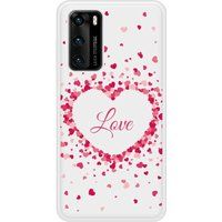 P40 Confettis de Coeurs Love Bedrukt siliconen hoesje