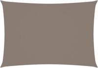 vidaXL Zonnescherm rechthoekig 3,5x4,5 m oxford stof taupe