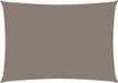 vidaXL Zonnescherm rechthoekig 3,5x4,5 m oxford stof taupe