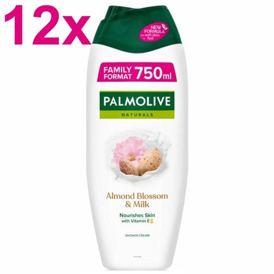 Palmolive Douchecreme Naturals Amandelmelk - 12 x 750 ml