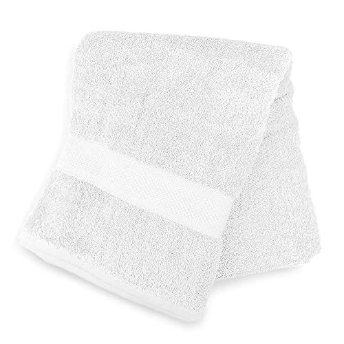 Soleil d'ocre Lagune badhanddoek - wit - 70 x 130 cm