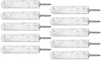 Alberts 843557 Schuttingrailhouder met houtdraad | thermisch verzinkt | om op te schroeven | 210 / 8 x 60 mm | Set van 10