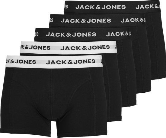 Jack & Jones Boxershorts 5-pack Zwart L