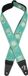 Fender American Vintage II Geweven Gitaarband Sea Foam Green